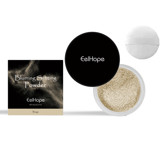 Eelhope The Setting Powder (Beige) Has A Natural, Light, Fine, Breathable And Snaky Look. It Is Suitable For Both Dry And Wet Use And Can Last For A Long Time Without Makeup Fading