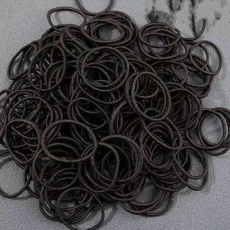 100 rubber bands canned headband macaron rubber band versatile rubber band hair tie rope